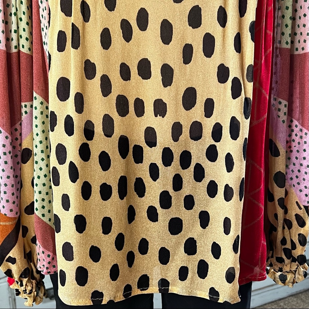 Anthropologie Miranda Abstract Blouse Top S - Picture 8 of 14